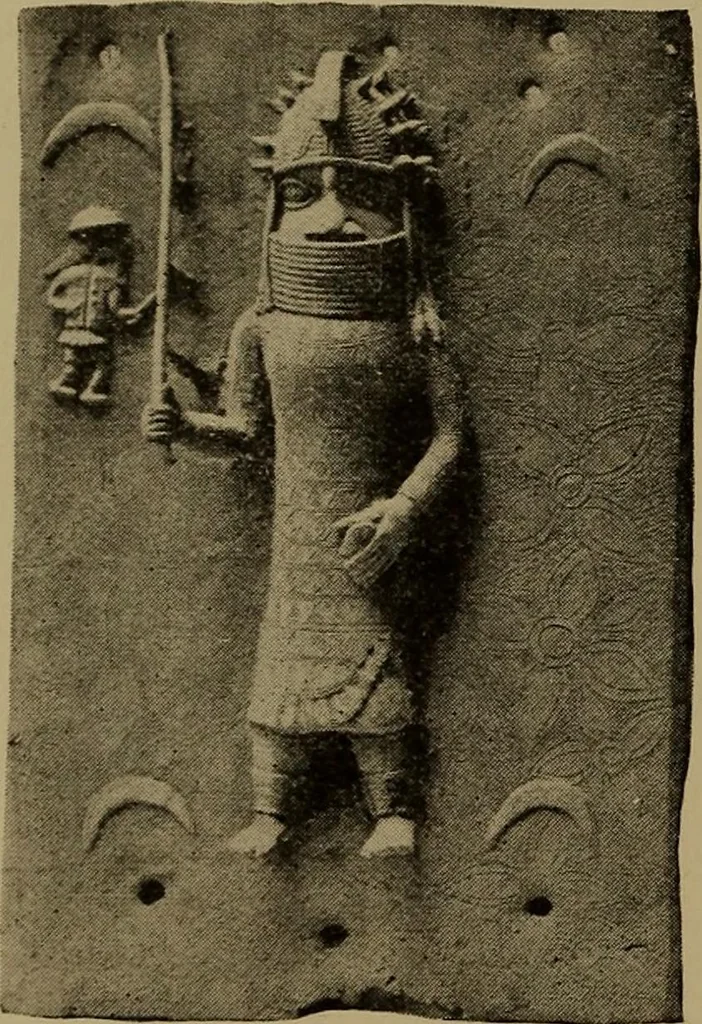 An illustration from Great Benin; its customs, art and horrors, 1903, leaf 142