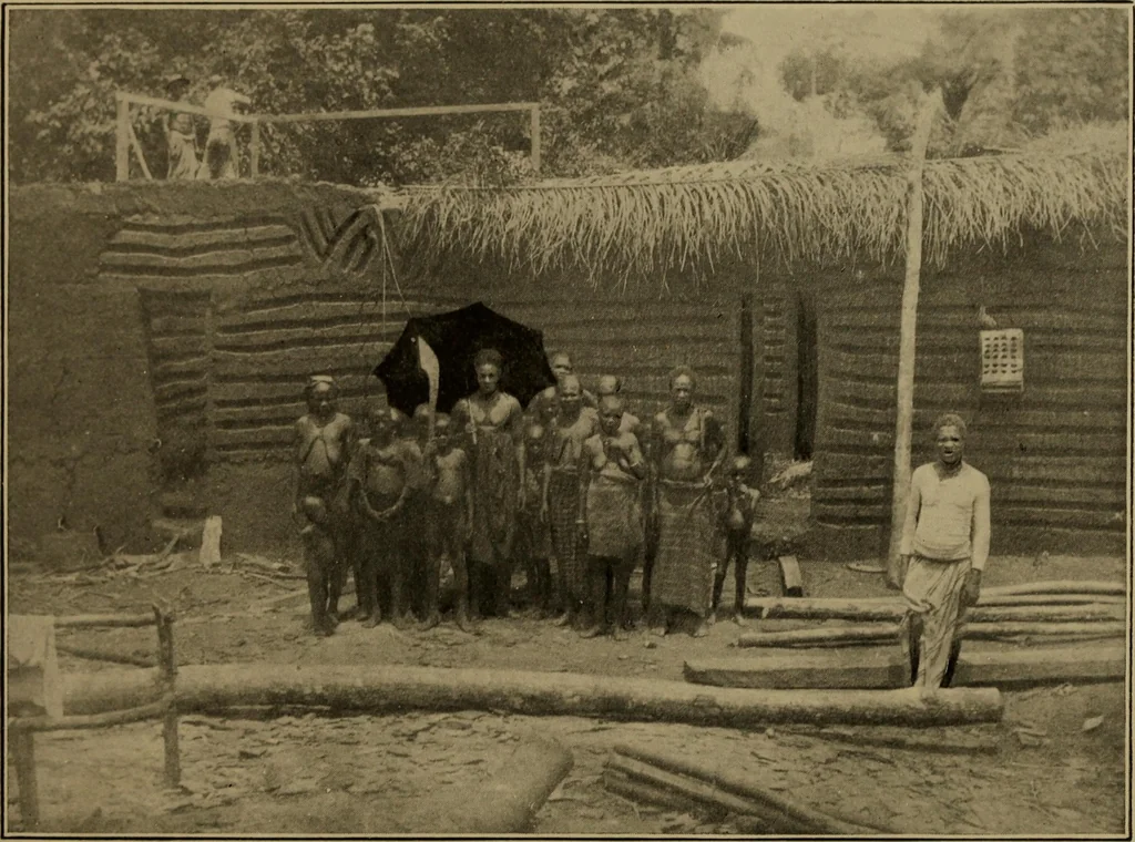 An illustration from Great Benin; its customs, art and horrors, 1903, leaf 182
