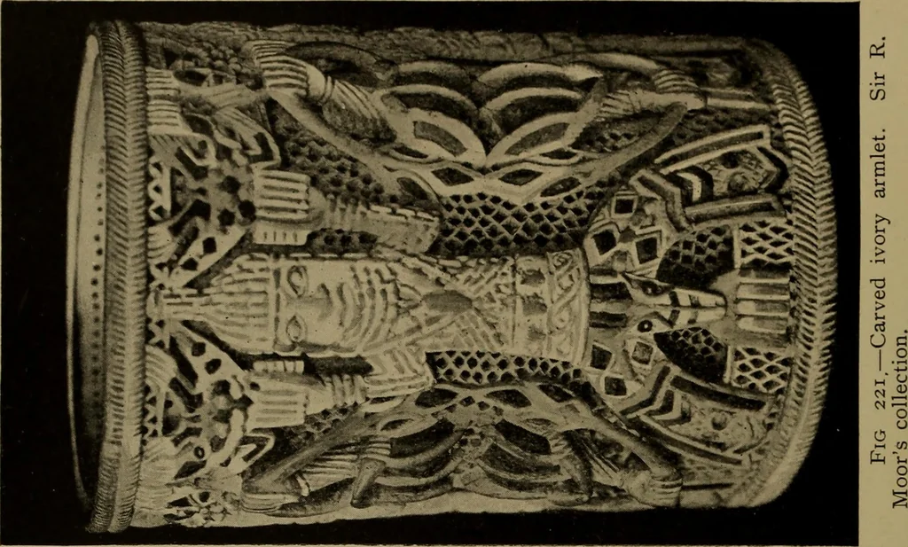 An illustration from Great Benin; its customs, art and horrors, 1903, leaf 216