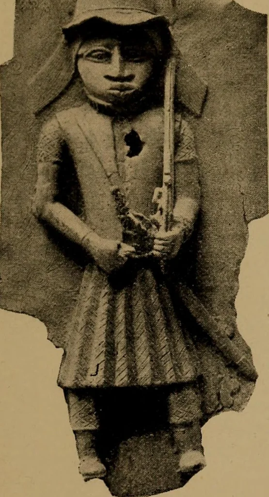 An illustration from Great Benin; its customs, art and horrors, 1903, leaf 23