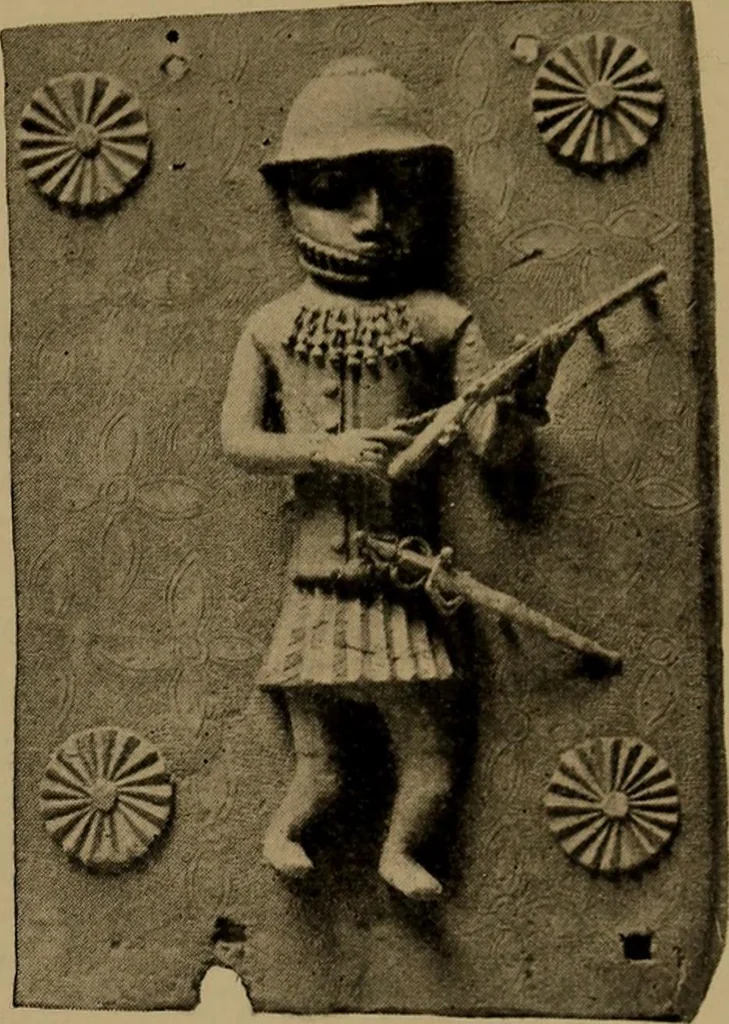 An illustration from Great Benin; its customs, art and horrors, 1903, leaf 23