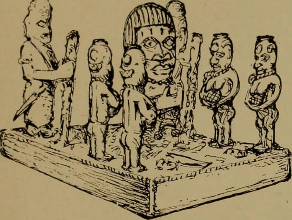 An illustration from Great Benin; its customs, art and horrors, 1903, leaf 247
