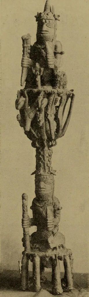 An illustration from Great Benin; its customs, art and horrors, 1903, leaf 72