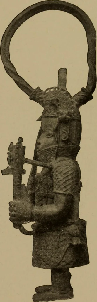 An illustration from Great Benin; its customs, art and horrors, 1903, leaf 75