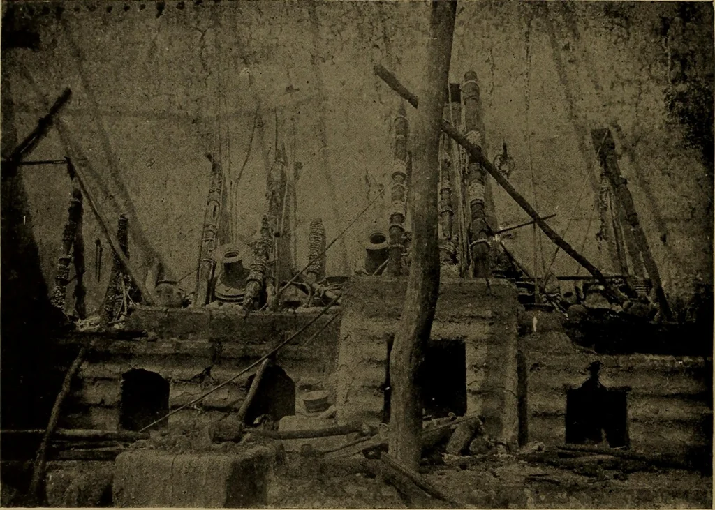 An illustration from Great Benin; its customs, art and horrors, 1903, leaf 84