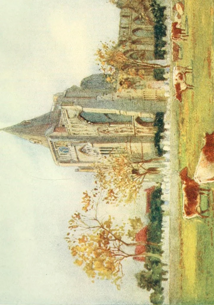 An illustration from The greater abbeys of England, 1908, leaf 103