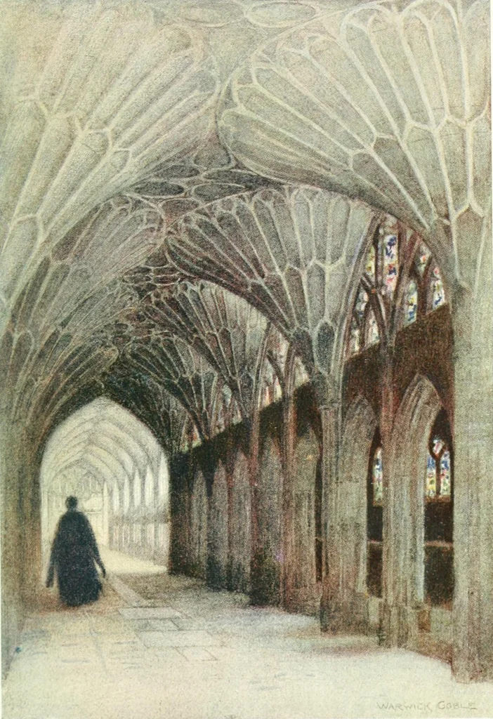 An illustration from The greater abbeys of England, 1908, leaf 189