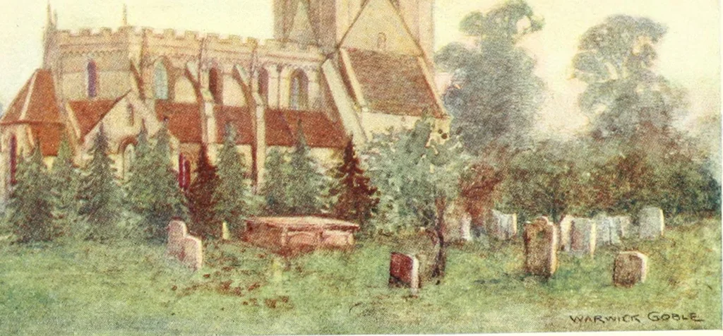 An illustration from The greater abbeys of England, 1908, leaf 239