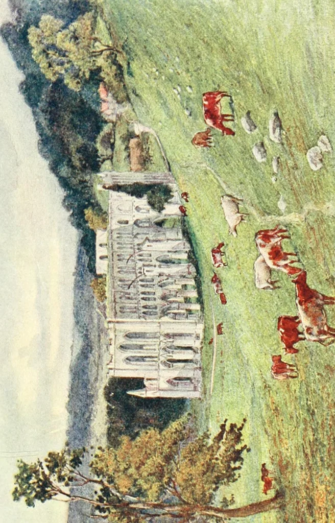 An illustration from The greater abbeys of England, 1908, leaf 251