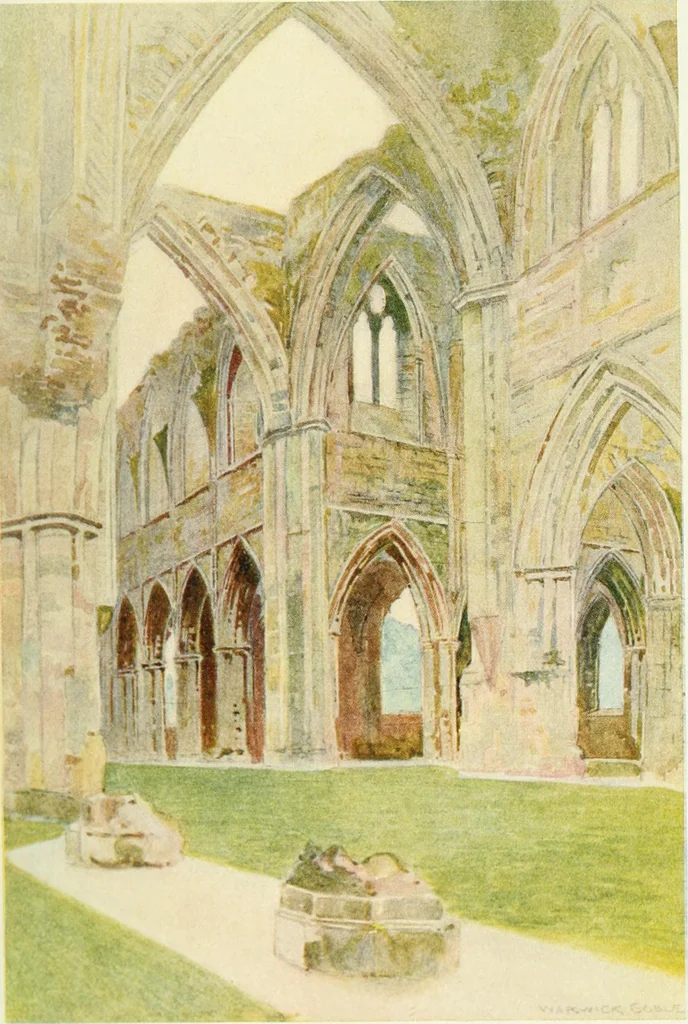 An illustration from The greater abbeys of England, 1908, leaf 305