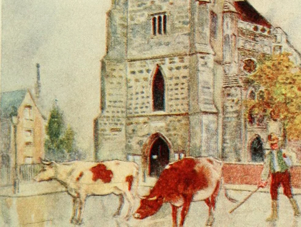 An illustration from The greater abbeys of England, 1908, leaf 353
