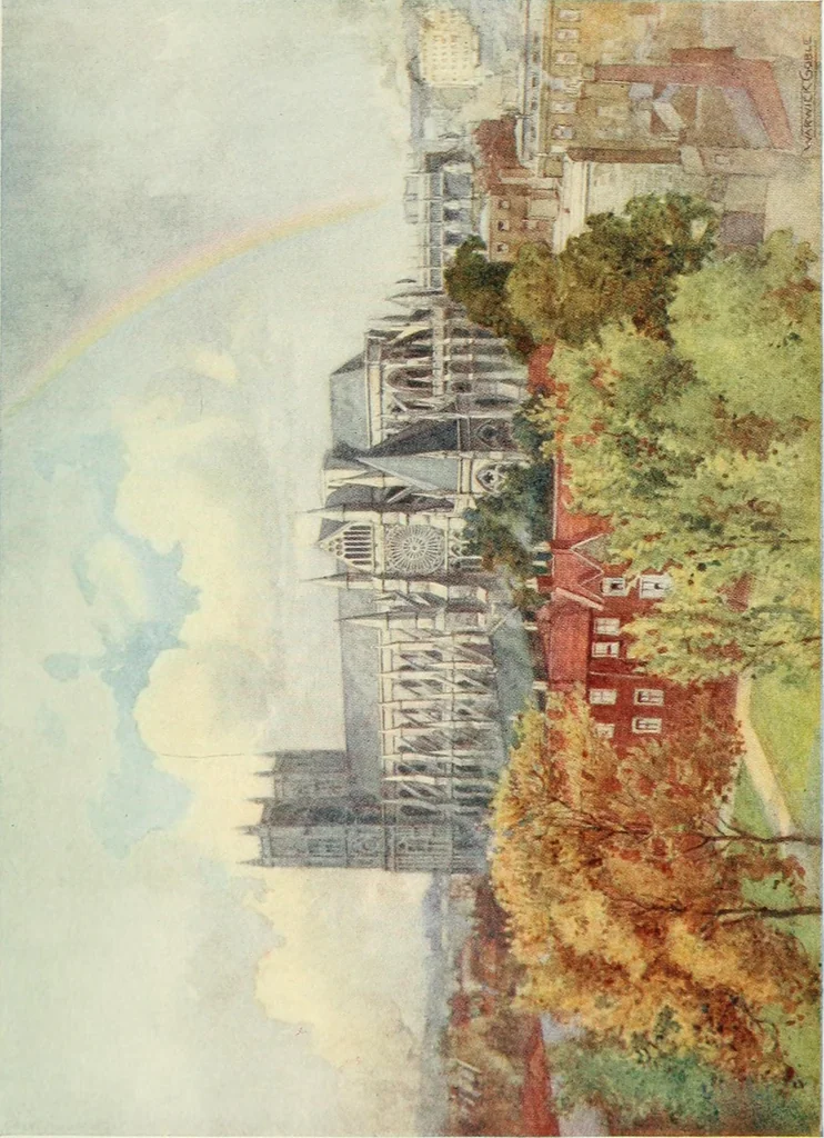 An illustration from The greater abbeys of England, 1908, leaf 373