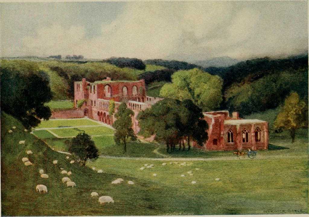 An illustration from The greater abbeys of England, 1908, leaf 125