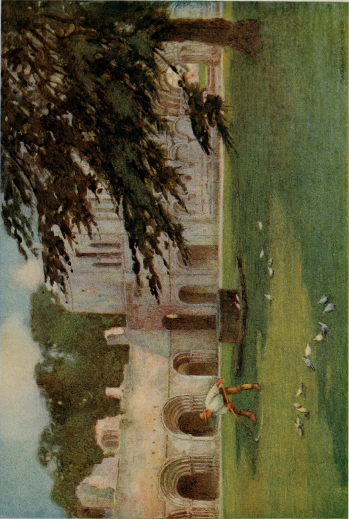 An illustration from The greater abbeys of England, 1908, leaf 147