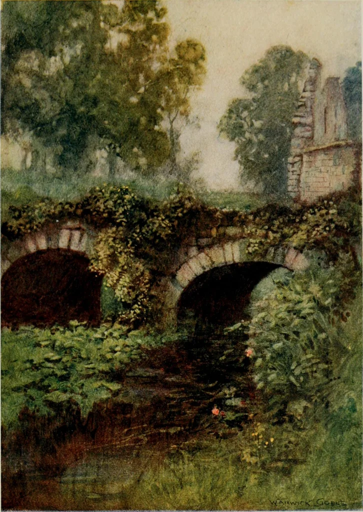 An illustration from The greater abbeys of England, 1908, leaf 153