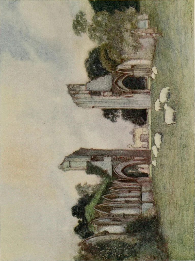 An illustration from The greater abbeys of England, 1908, leaf 171