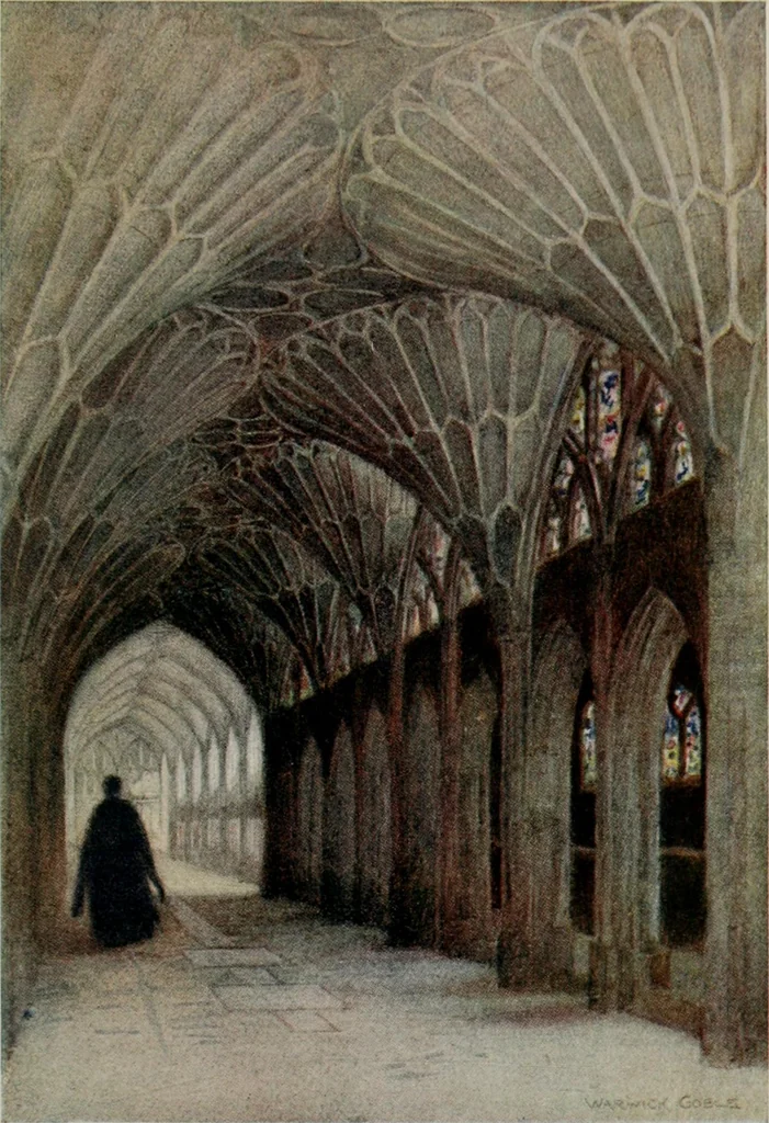 An illustration from The greater abbeys of England, 1908, leaf 189