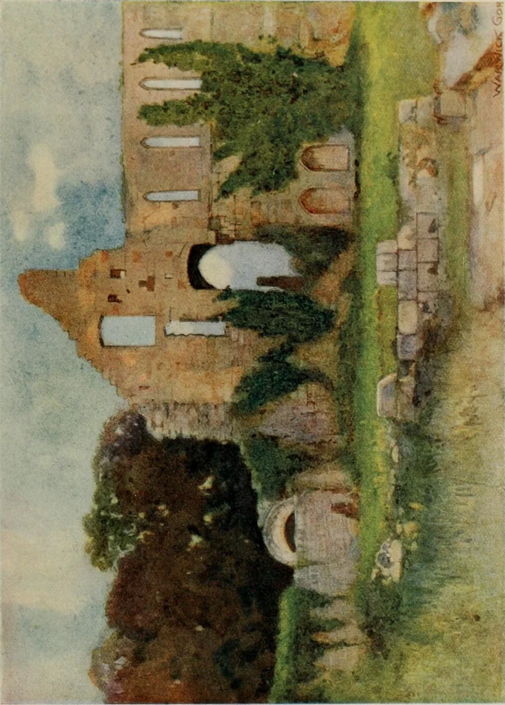An illustration from The greater abbeys of England, 1908, leaf 195