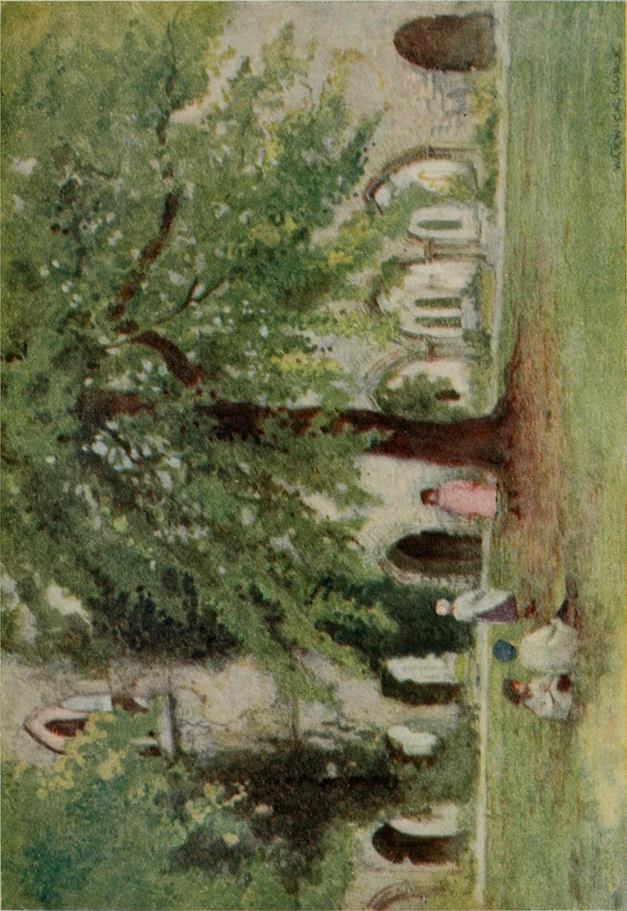 An illustration from The greater abbeys of England, 1908, leaf 227