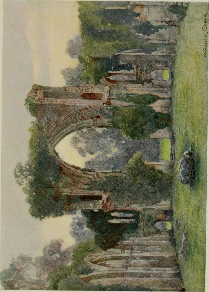 An illustration from The greater abbeys of England, 1908, leaf 231