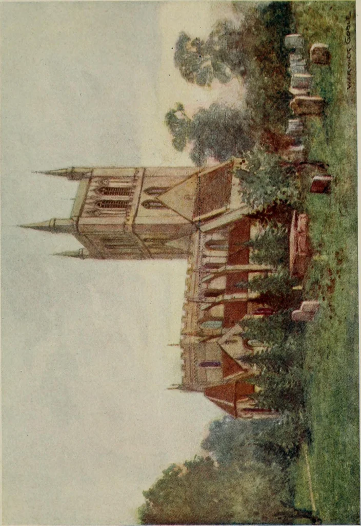 An illustration from The greater abbeys of England, 1908, leaf 235