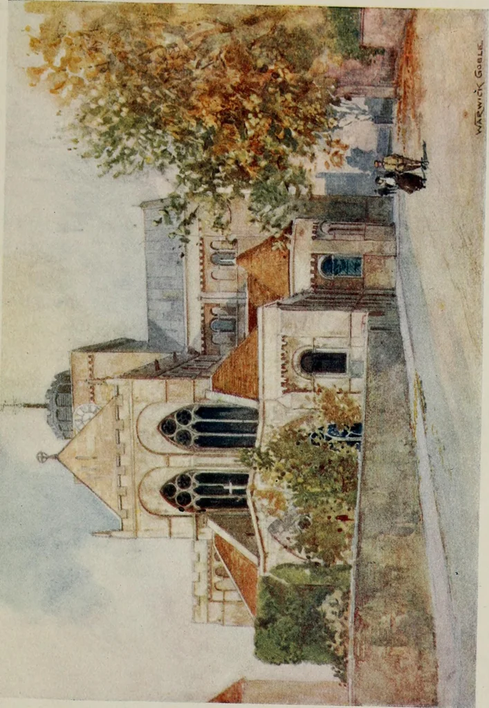 An illustration from The greater abbeys of England, 1908, leaf 263