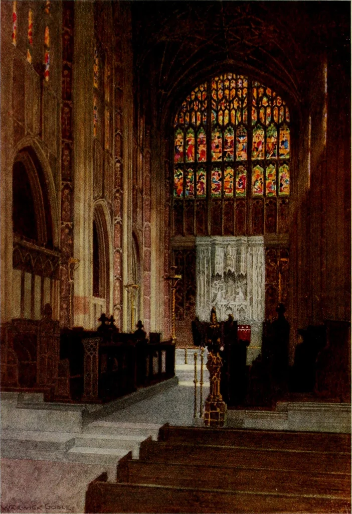 An illustration from The greater abbeys of England, 1908, leaf 277