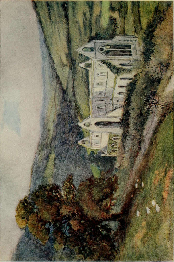 An illustration from The greater abbeys of England, 1908, leaf 299