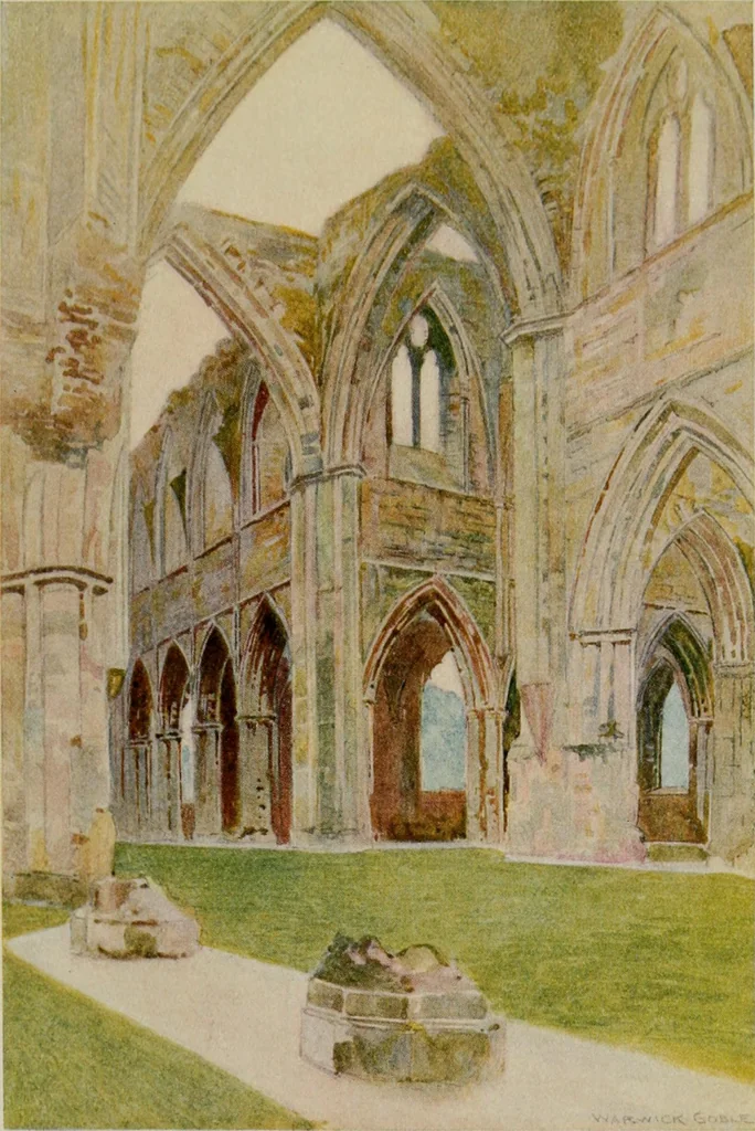An illustration from The greater abbeys of England, 1908, leaf 303