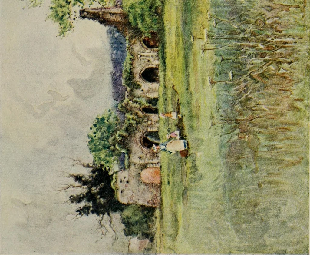 An illustration from The greater abbeys of England, 1908, leaf 359