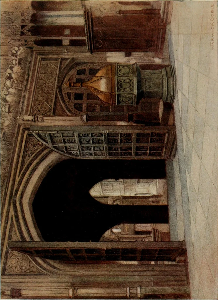 An illustration from The greater abbeys of England, 1908, leaf 381