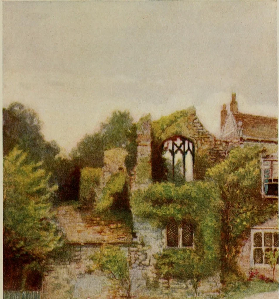 An illustration from The greater abbeys of England, 1908, leaf 395