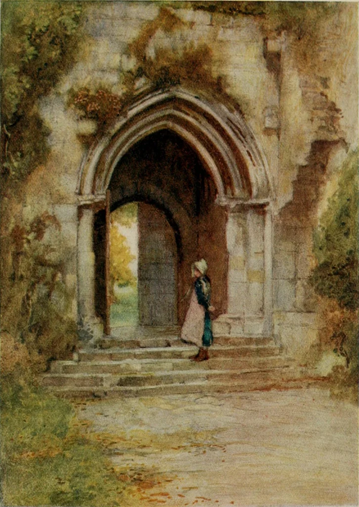 An illustration from The greater abbeys of England, 1908, leaf 65