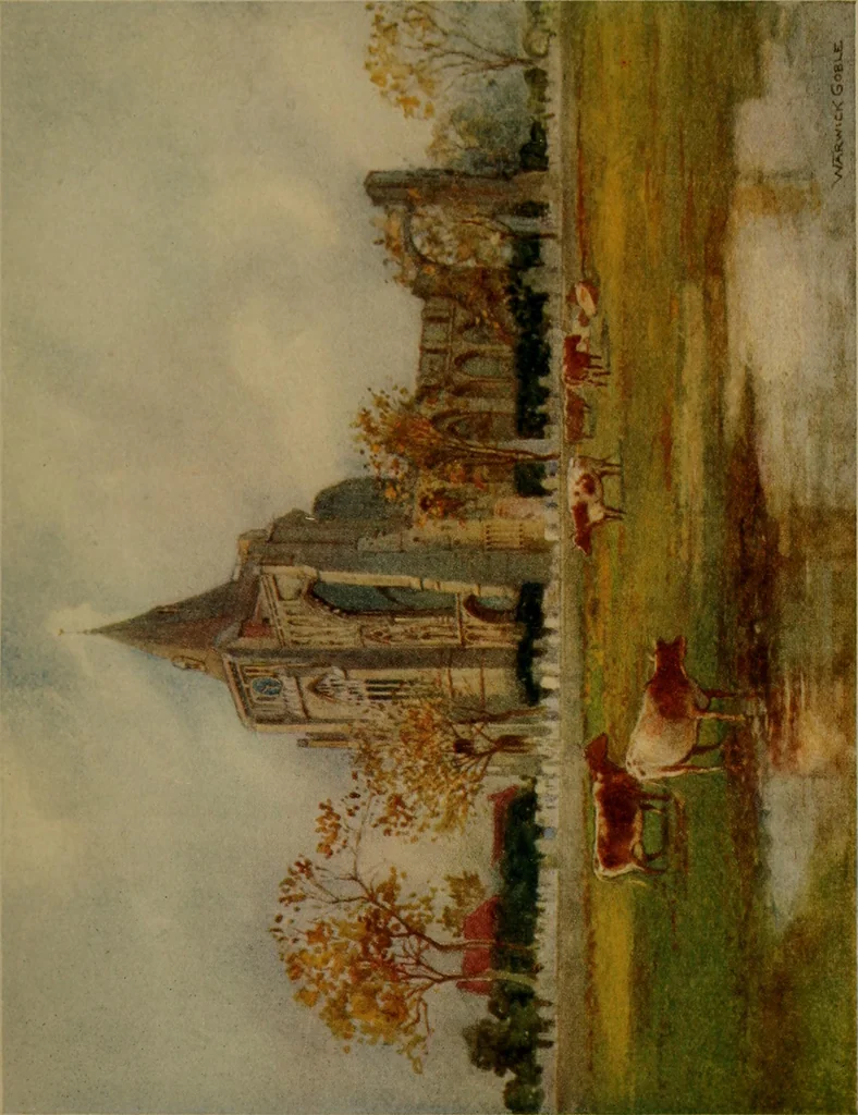 An illustration from The greater abbeys of England, 1908, leaf 103