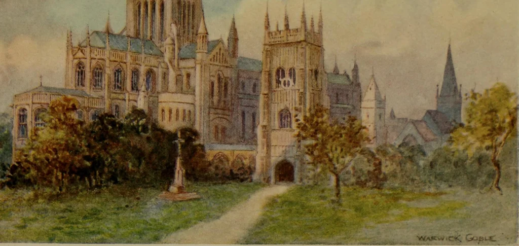 An illustration from The greater abbeys of England, 1908, leaf 113