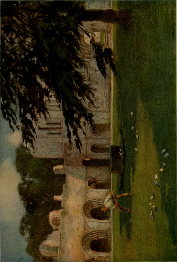 An illustration from The greater abbeys of England, 1908, leaf 145