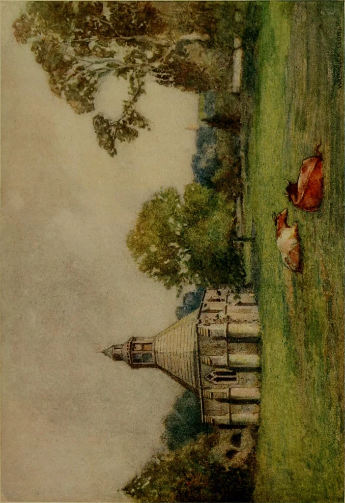An illustration from The greater abbeys of England, 1908, leaf 163
