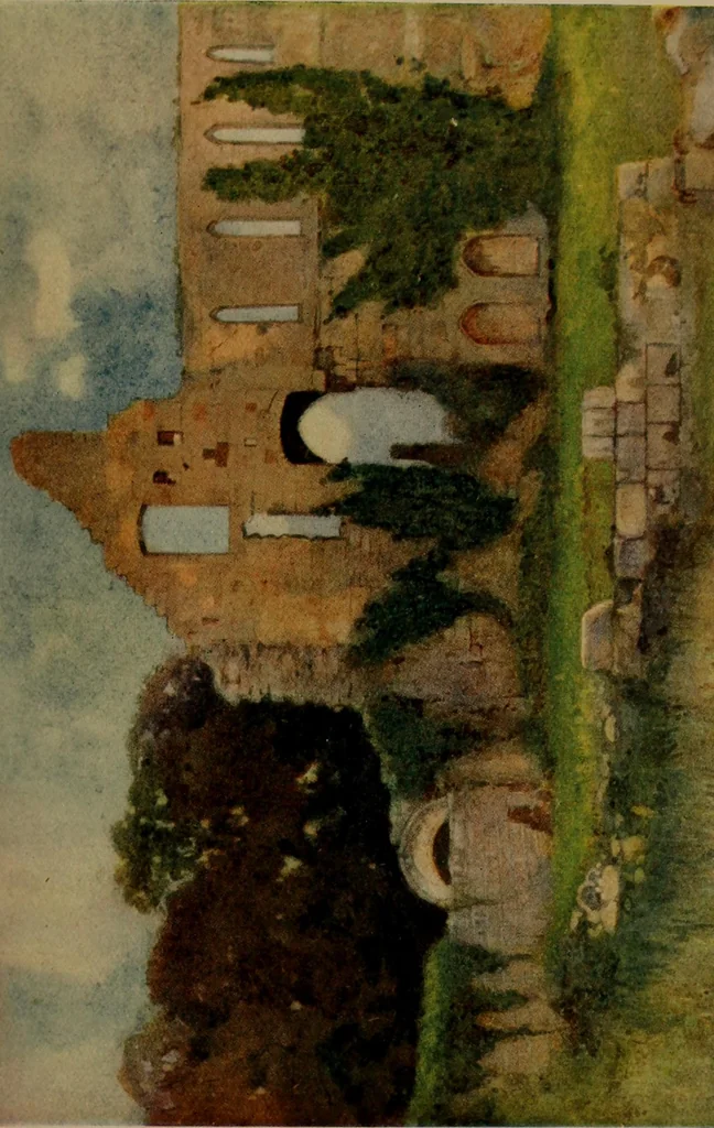 An illustration from The greater abbeys of England, 1908, leaf 193