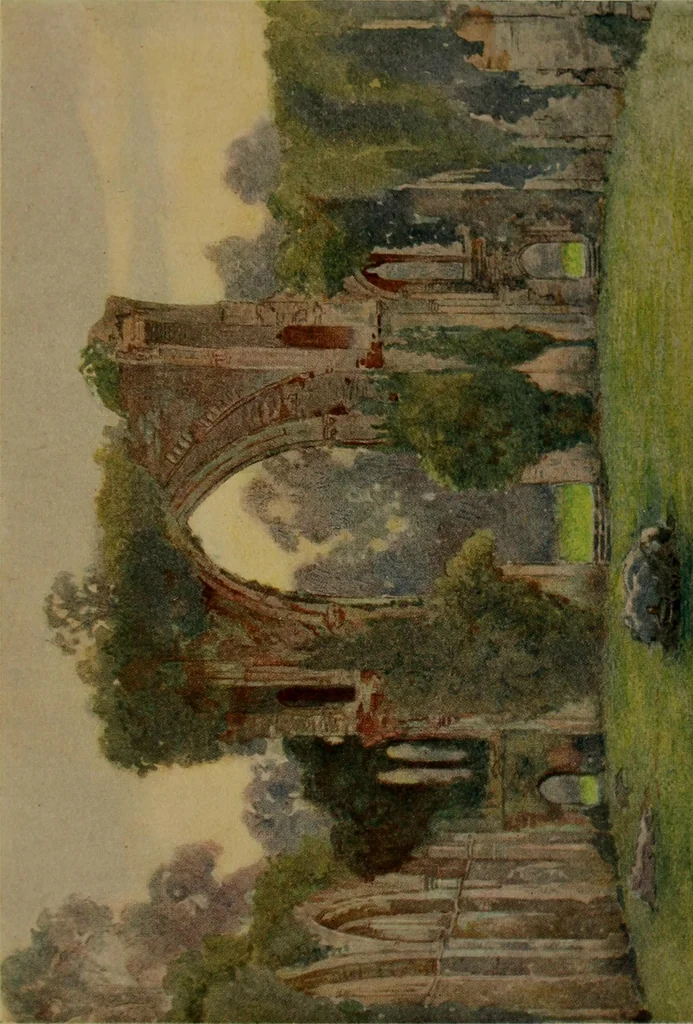 An illustration from The greater abbeys of England, 1908, leaf 229