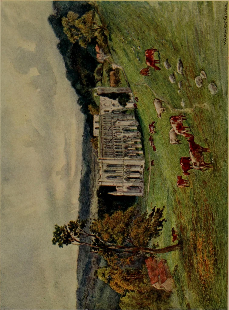 An illustration from The greater abbeys of England, 1908, leaf 245
