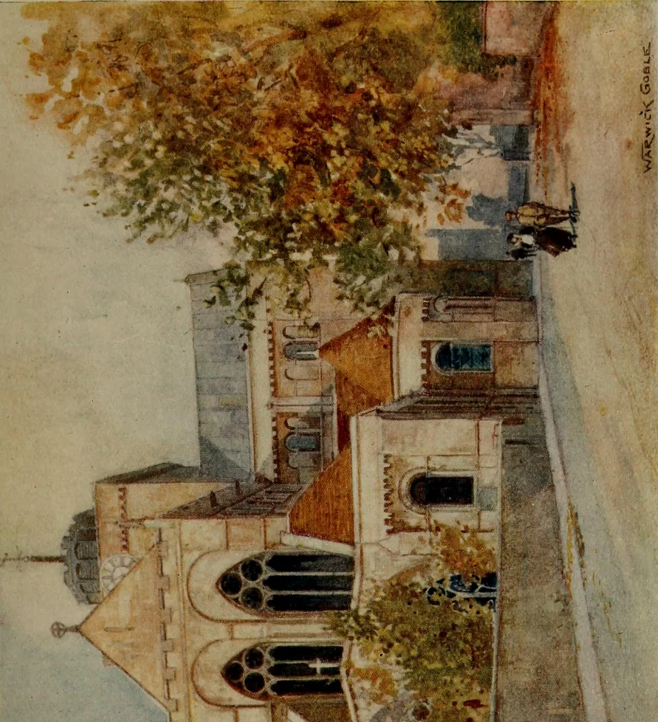 An illustration from The greater abbeys of England, 1908, leaf 261