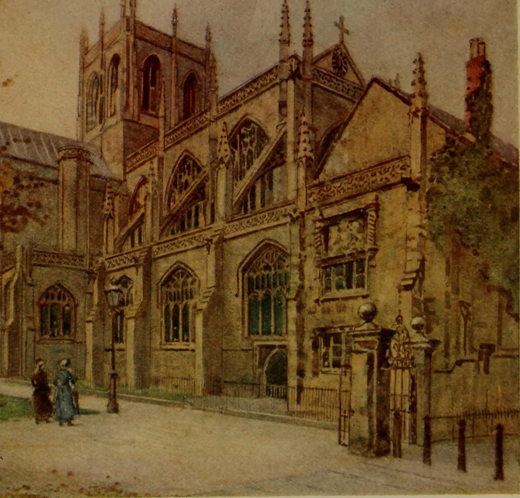 An illustration from The greater abbeys of England, 1908, leaf 271