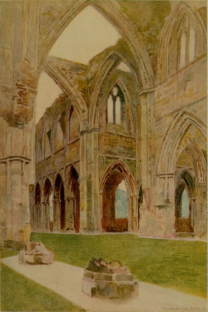 An illustration from The greater abbeys of England, 1908, leaf 301