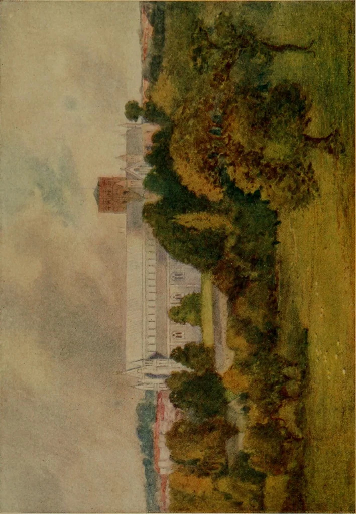 An illustration from The greater abbeys of England, 1908, leaf 35