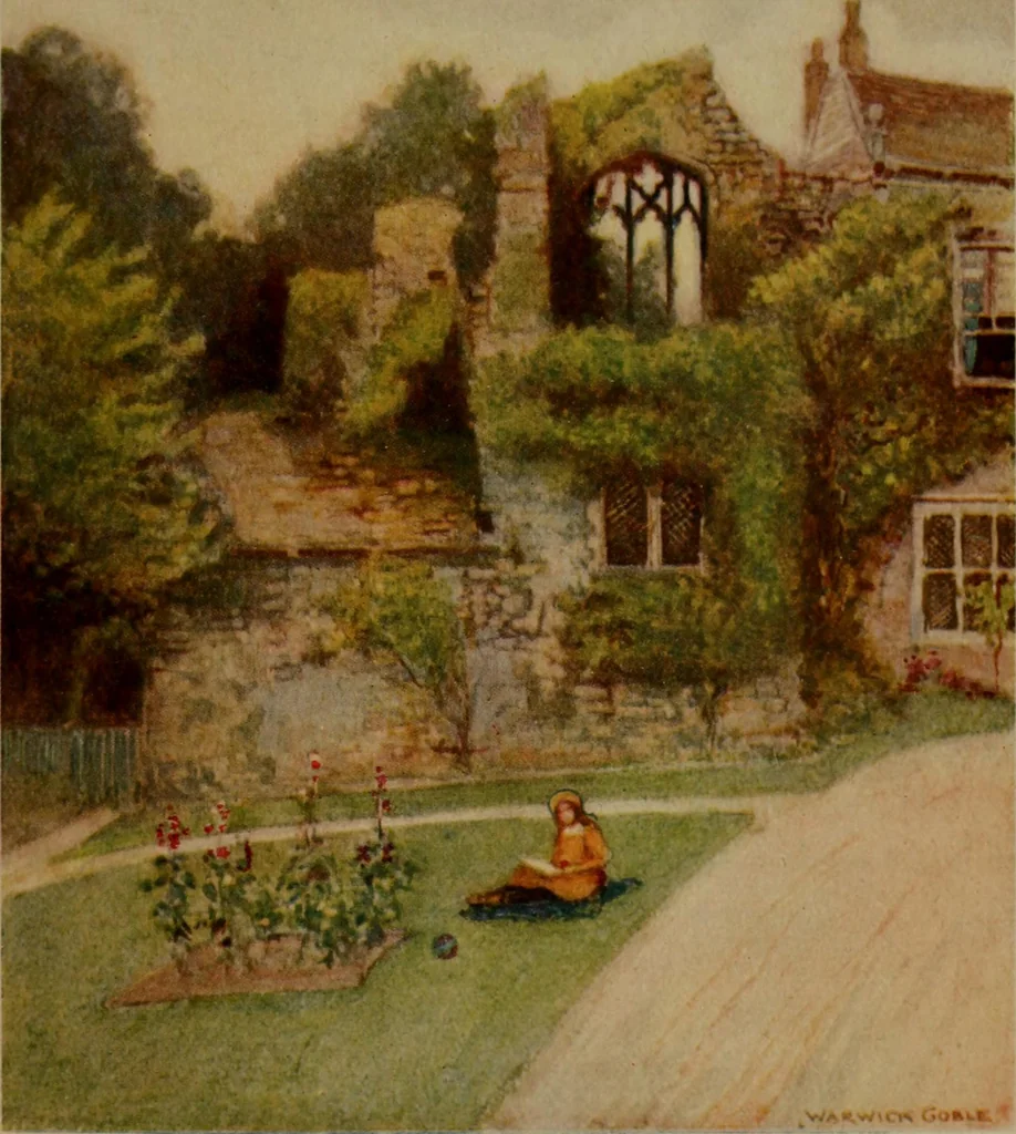 An illustration from The greater abbeys of England, 1908, leaf 393