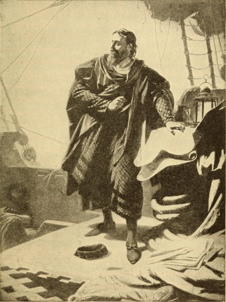 An illustration from Great inventions and discoveries, 1911, leaf 103