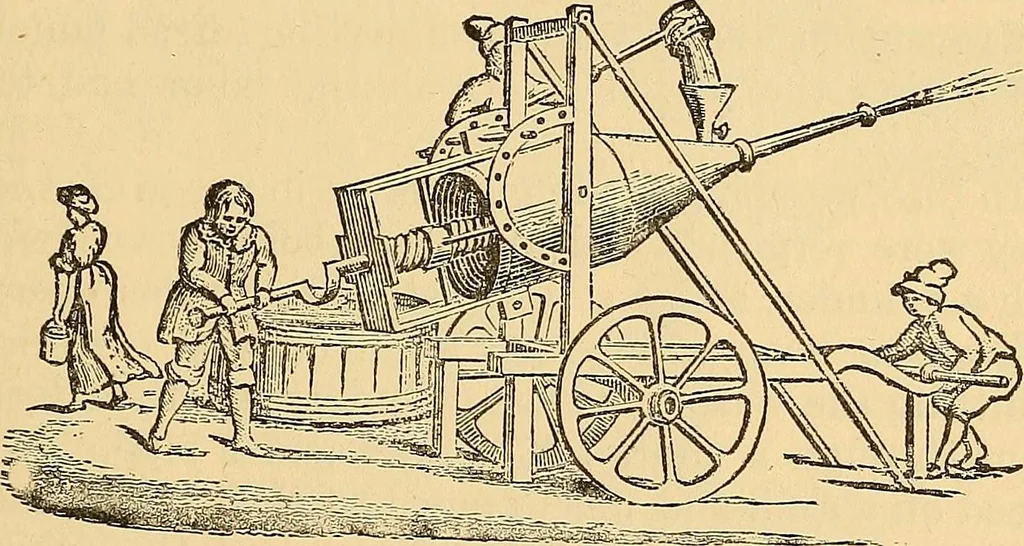 An illustration from The great inventions : their history, from the earliest period to the present. Their influence on civilization, accompanied by sketches of lives of the principal inventors; their labors, their hardships and their triumphs, 1883, leaf 246