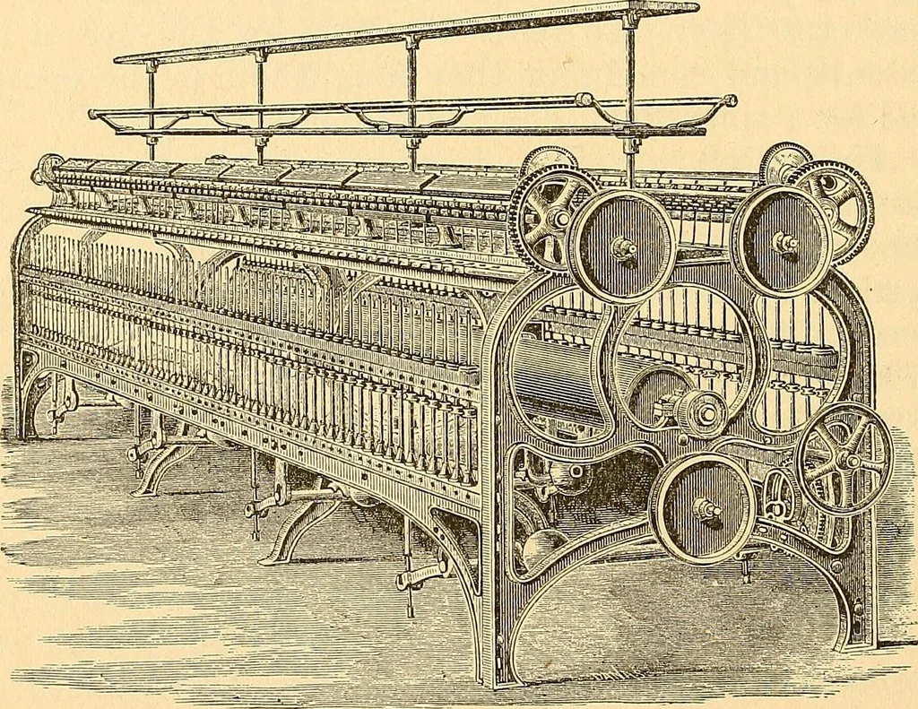 An illustration from The great inventions : their history, from the earliest period to the present. Their influence on civilization, accompanied by sketches of lives of the principal inventors; their labors, their hardships and their triumphs, 1883, leaf 263