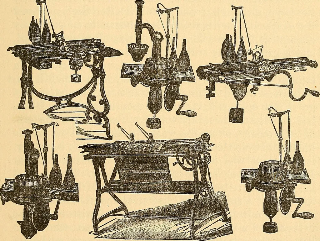 An illustration from The great inventions : their history, from the earliest period to the present. Their influence on civilization, accompanied by sketches of lives of the principal inventors; their labors, their hardships and their triumphs, 1883, leaf 290