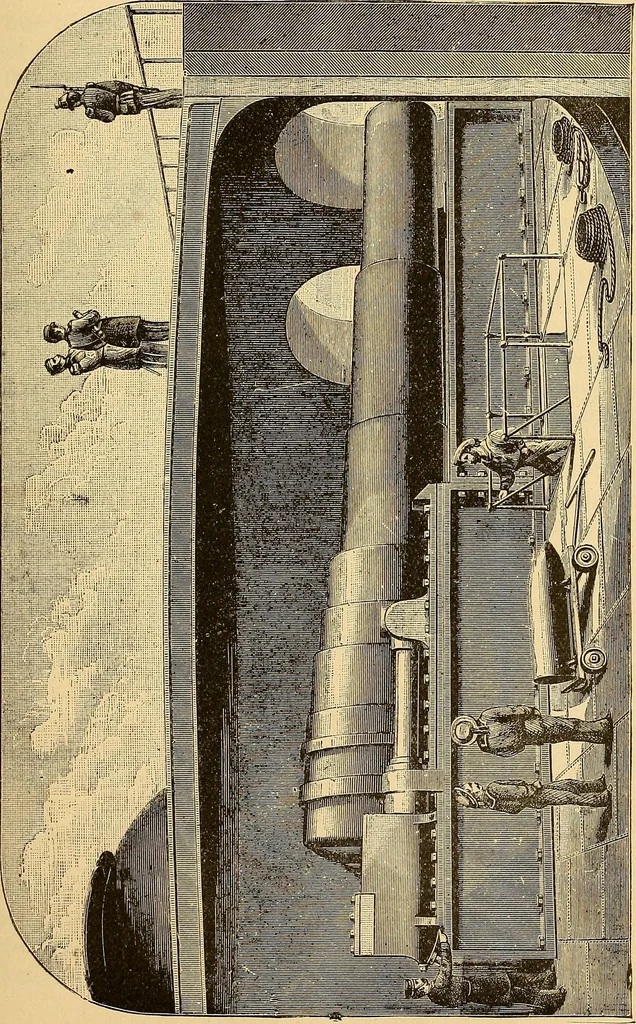An illustration from The great inventions : their history, from the earliest period to the present. Their influence on civilization, accompanied by sketches of lives of the principal inventors; their labors, their hardships and their triumphs, 1883, leaf 376
